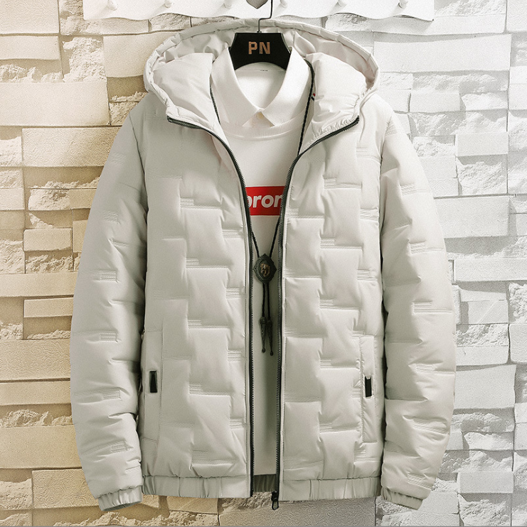 Abrigo de invierno ANTON para caballero, acolchado, con capucha ajustable, confort garantizado.