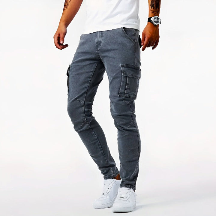 Pantalones cargo para hombre de estilo relajado, confortables para el día a día y aventuras.