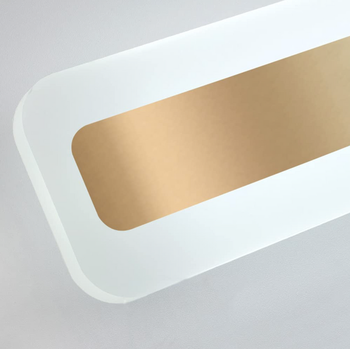 Aplique LED de baño para espejo, eficiencia energética, decorativo, dorado o blanco, estilo chic.