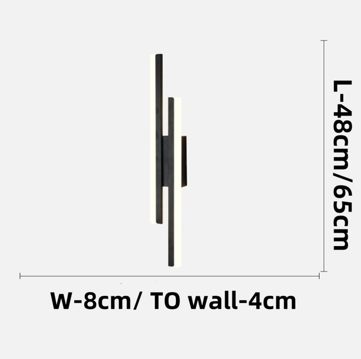Iluminación LED eficiente en aplique de pared decorativo, perfecto para un hogar moderno.
