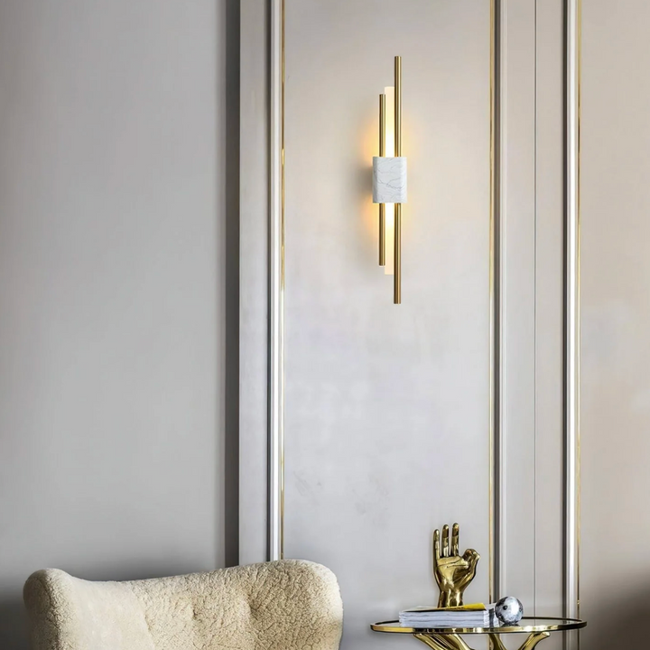 Iluminación LED para pared, aplique elegante de fácil montaje.