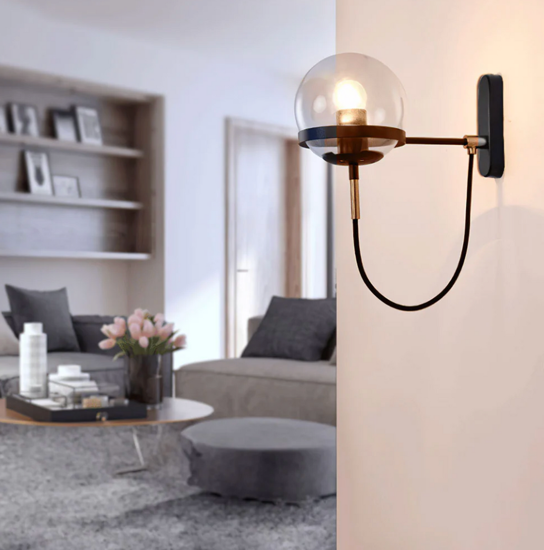 Lámpara de pared estilo nórdico retro, para una decoración chic. Añade un toque vintage a tu hogar.