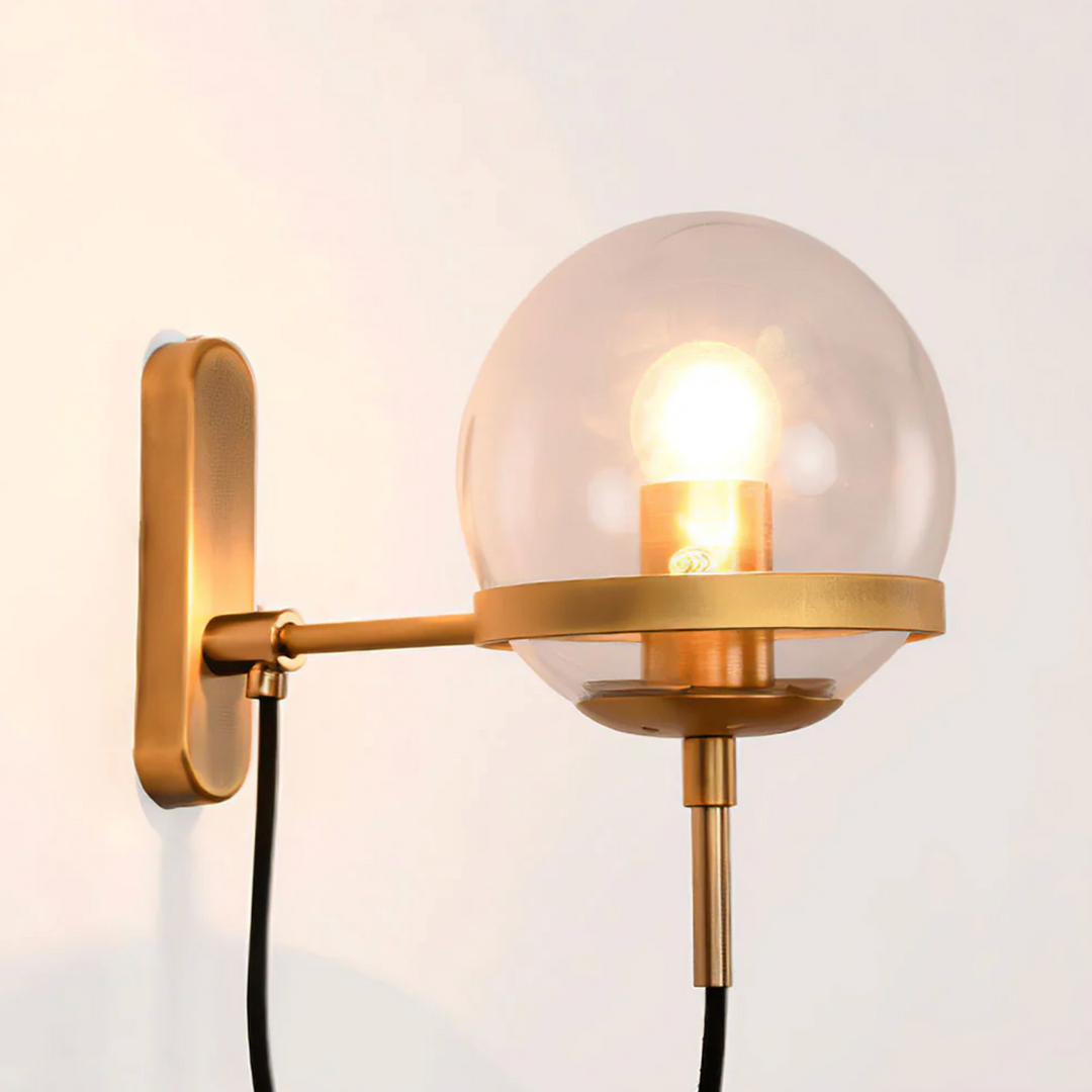 Lámpara de pared elegante, diseño retro nórdico. Ideal para sala, dormitorio o comedor.