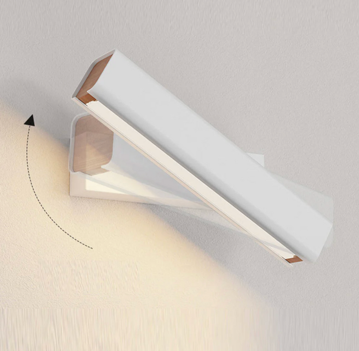 Luz minimalista LED para pared, ideal para un diseño interior moderno y funcional.