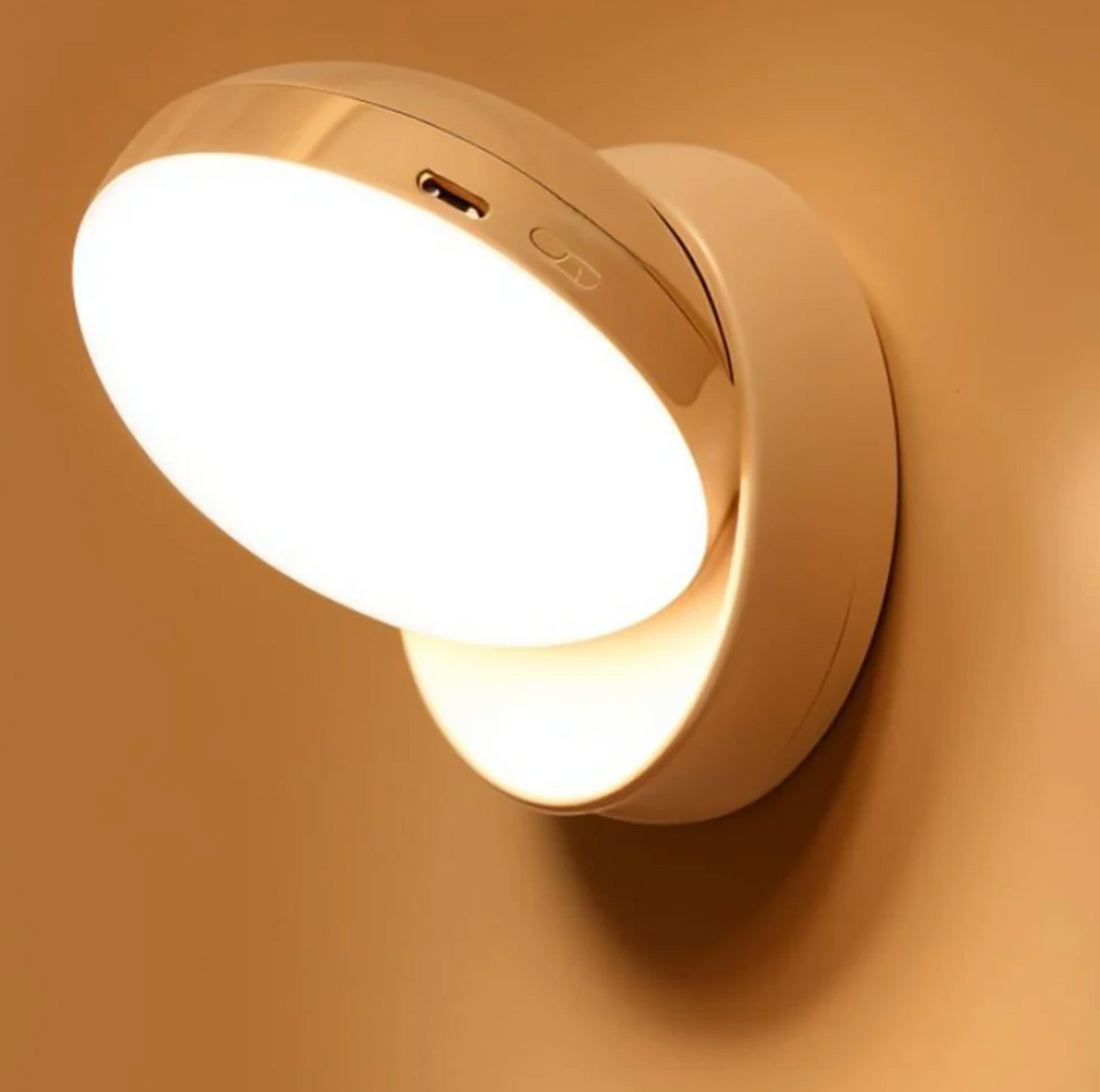 Luz de pasillo LED con sensor de movimiento 360°, recargable y magnética.