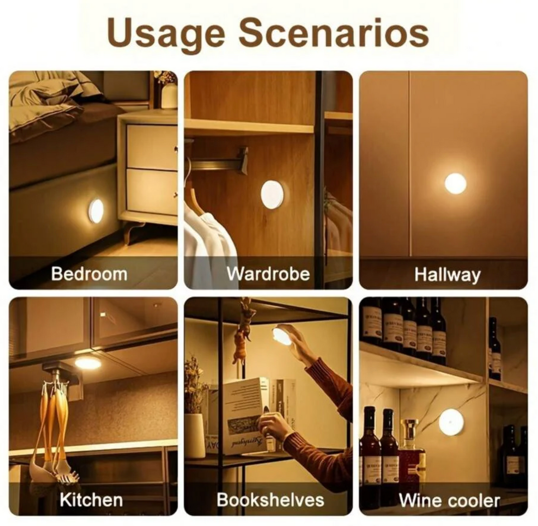 Iluminación inteligente LED para hogar con sensor de movimiento 360 grados.