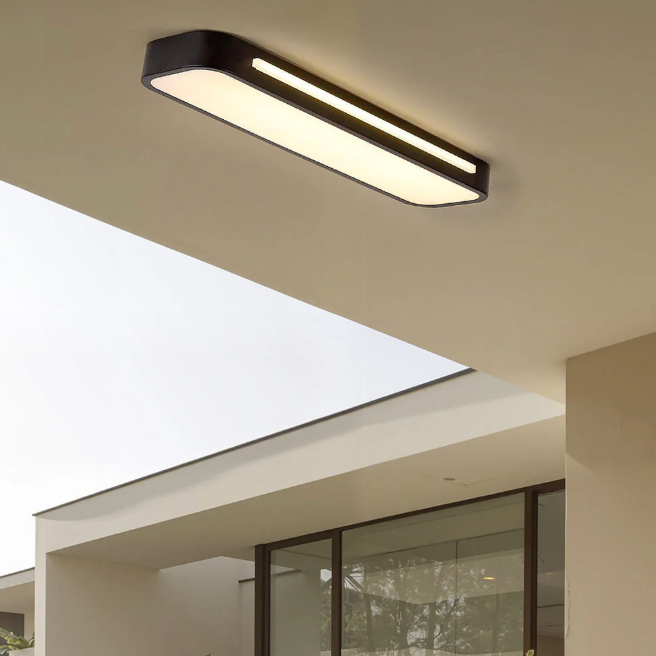Foco empotrado lineal LED. Iluminación moderna de acento para pasillos y decoración.