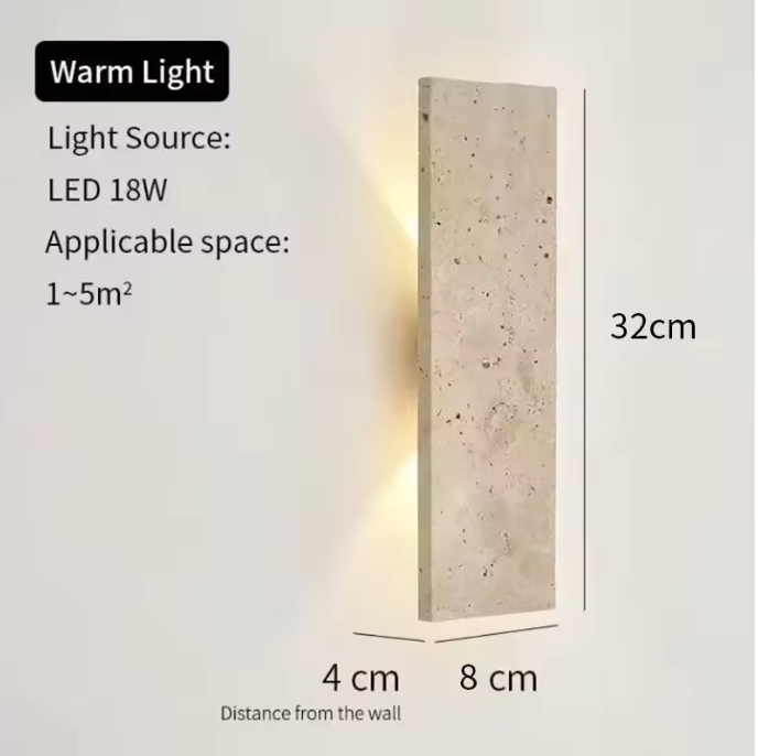 Luz de pared LED para jardín, balcón y terraza. Moderno, resistente al agua y atenuable.