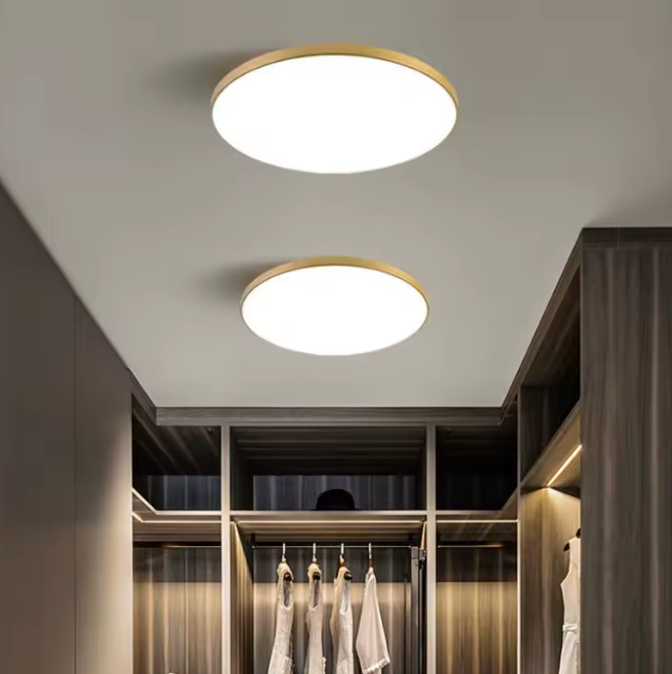 Luz de techo LED moderna, minimalista y eficiente para ahorro de energía en tu hogar.