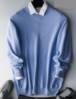 Blue - round neck