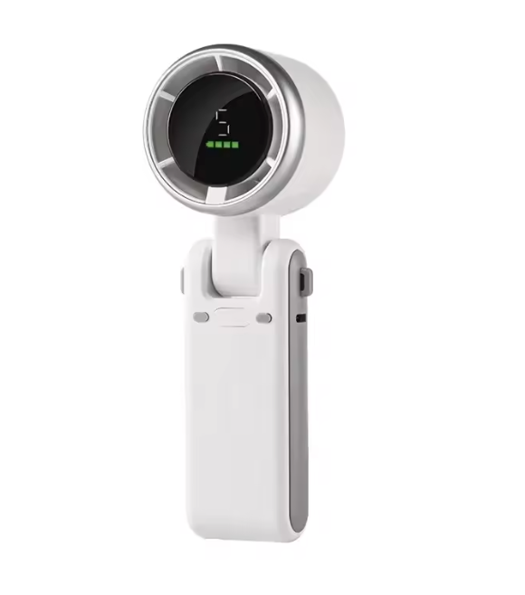 Ventilador personal portátil USB de alta velocidad, perfecto para enfriamiento en viajes y uso exterior.