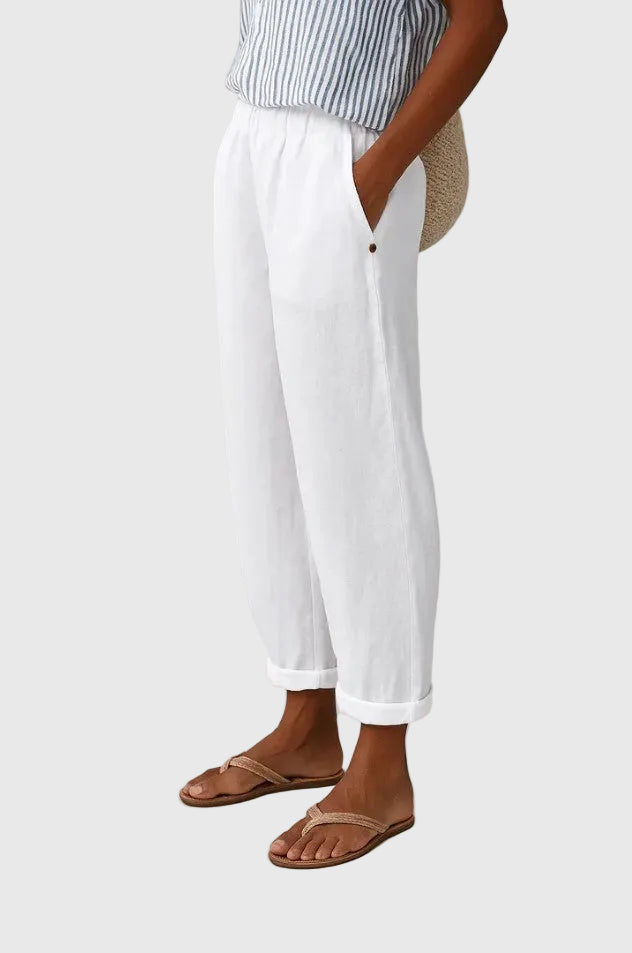 Pantalón de moda para mujer, estilo chic y versátil, perfecto para un look casual o formal.