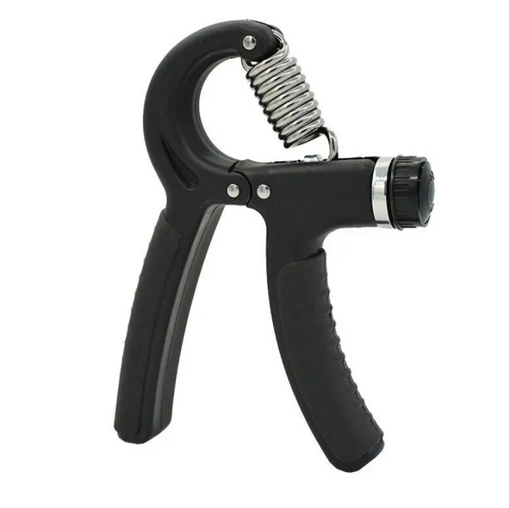 Entrenador de agarre ajustable de 5 a 60 kg con contador. Ideal para fuerza y musculación de antebrazo.