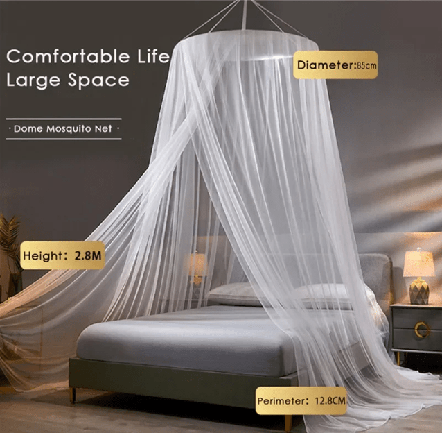 Disfruta del verano sin mosquitos. Mosquitera de cama plegable, indispensable para cualquier dormitorio.