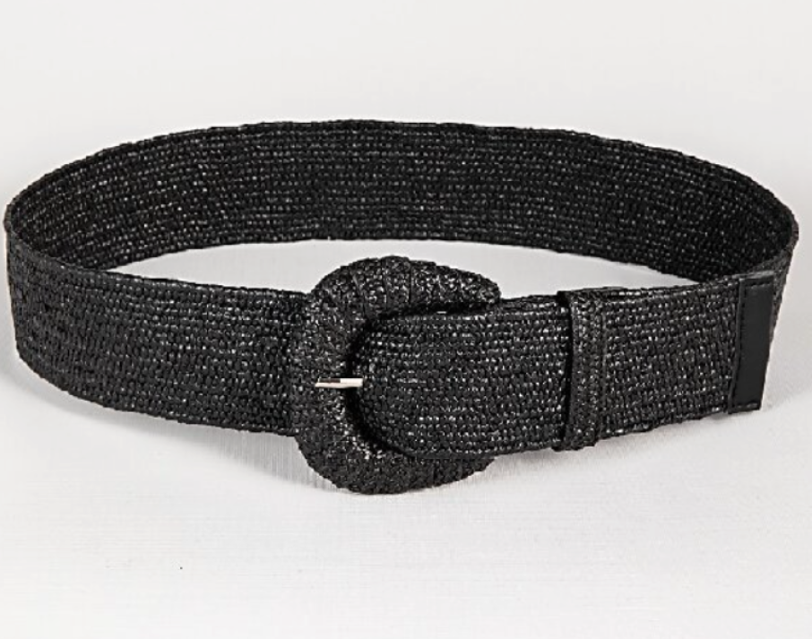 Cinturón ajustable trenzado para mujer, estilo retro versátil. Accesorio de moda casual, perfecto para verano.