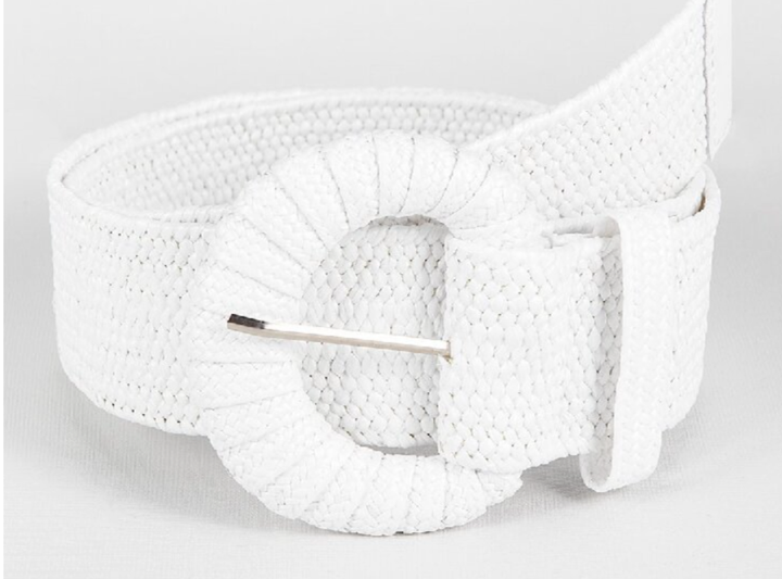 Cinturón trenzado retro para mujer, estilo vintage y ajustable. Ideal para moda casual y veraniega elegante.