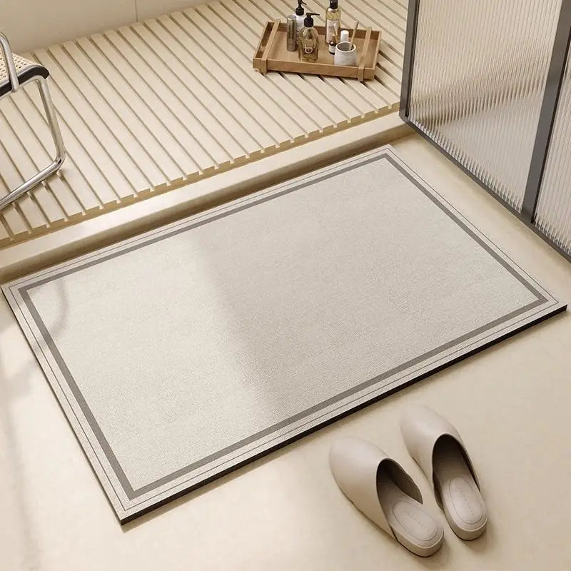 Alfombrilla multiusos de diatomita, secado rápido y antideslizante. Para baño, cocina y entrada.