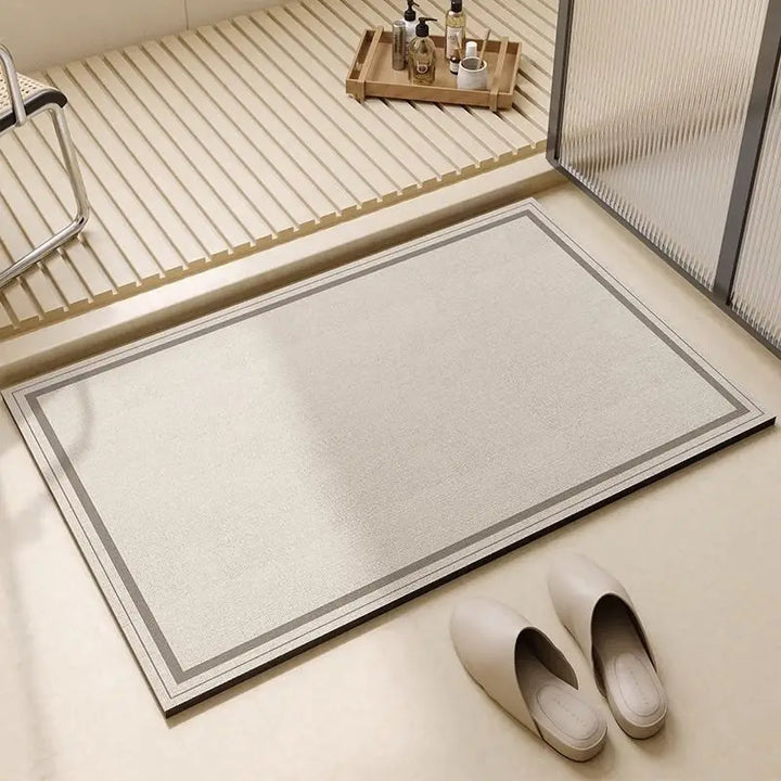 Alfombrilla multiusos de diatomita, secado rápido y antideslizante. Para baño, cocina y entrada.