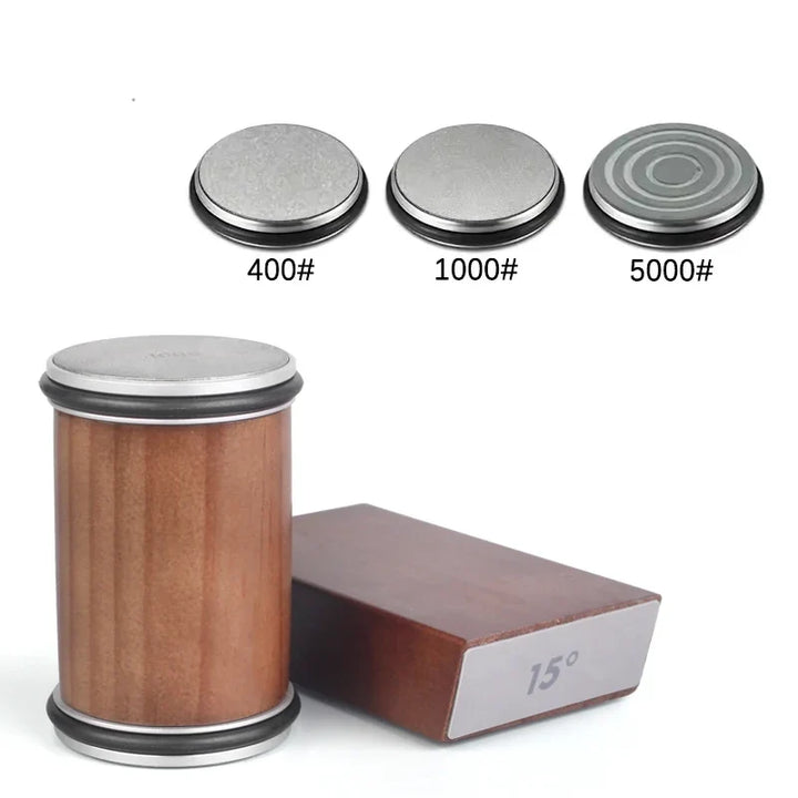 Herramienta de afilado de cuchillos, rodante con diamante, ideal para hojas de cocina profesional.