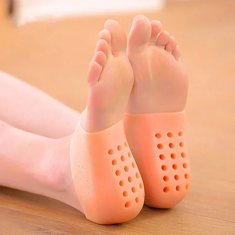 Plantillas elevadoras de silicona unisex, invisibles. Aportan altura, amortiguación y alivio en el talón.