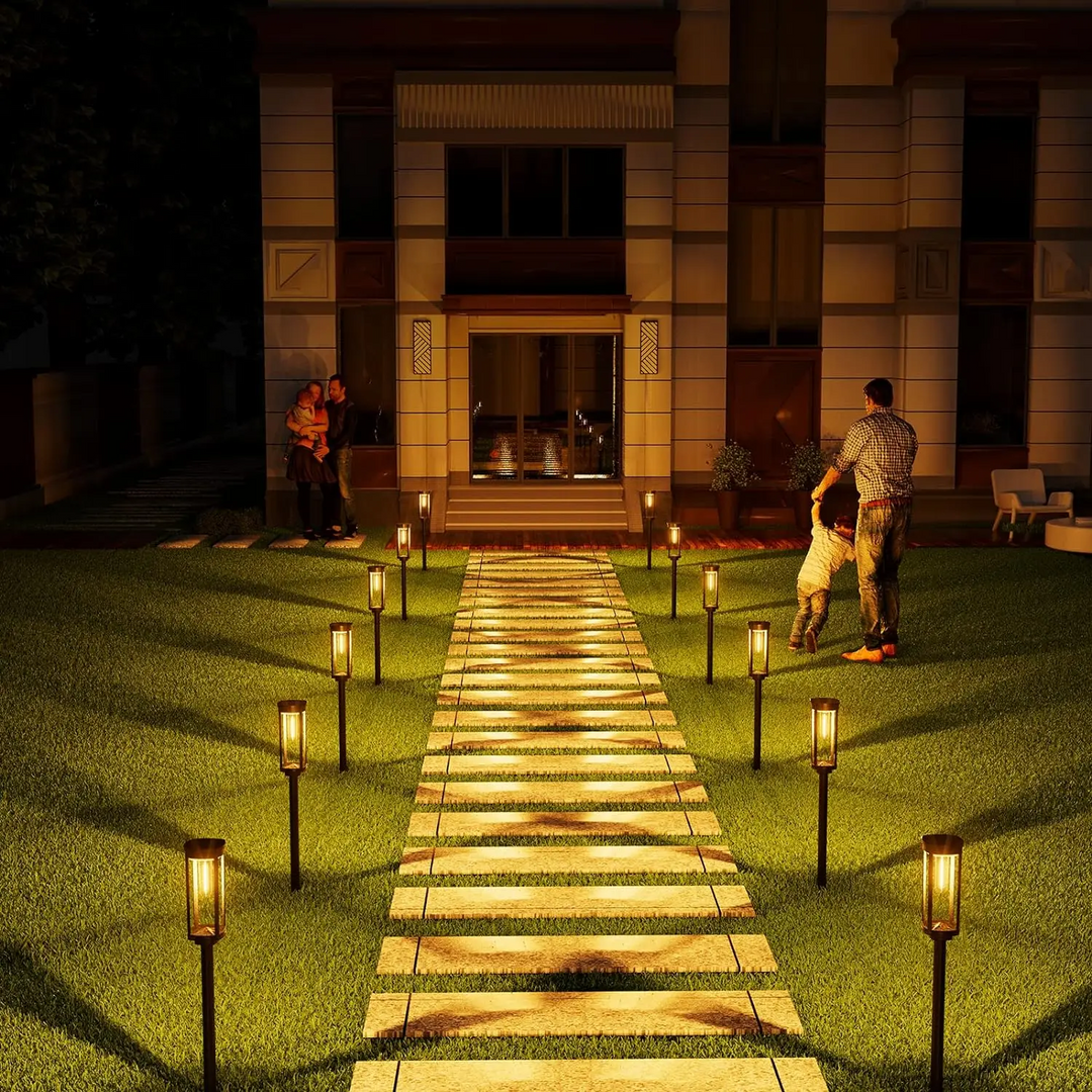 Farolas solares LED para jardín, iluminación exterior inalámbrica para terraza y camino.