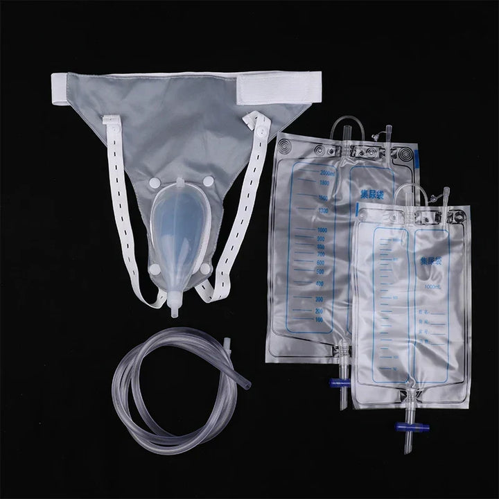 Kit de colector de orina para cama, de silicona, para adultos con movilidad reducida.