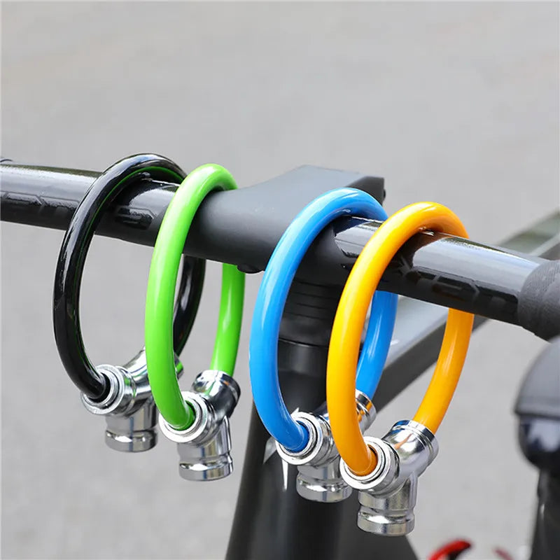 Candado de seguridad de acero para bicicletas, ligero y compacto, protección antirrobo para exterior.