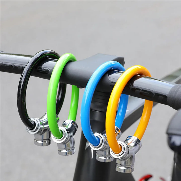 Candado de seguridad de acero para bicicletas, ligero y compacto, protección antirrobo para exterior.