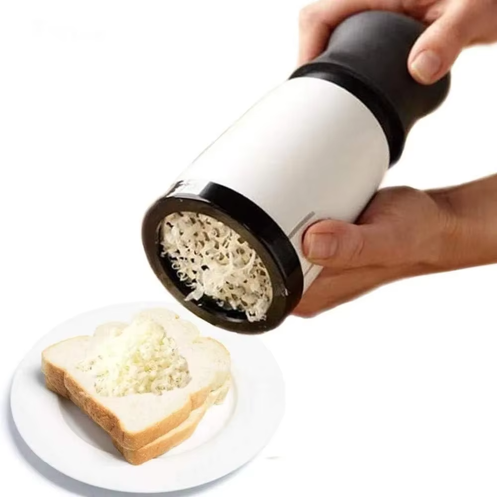 Rebanador de queso ajustable de acero inoxidable, perfecto para lonchas finas o gruesas en tu cocina.