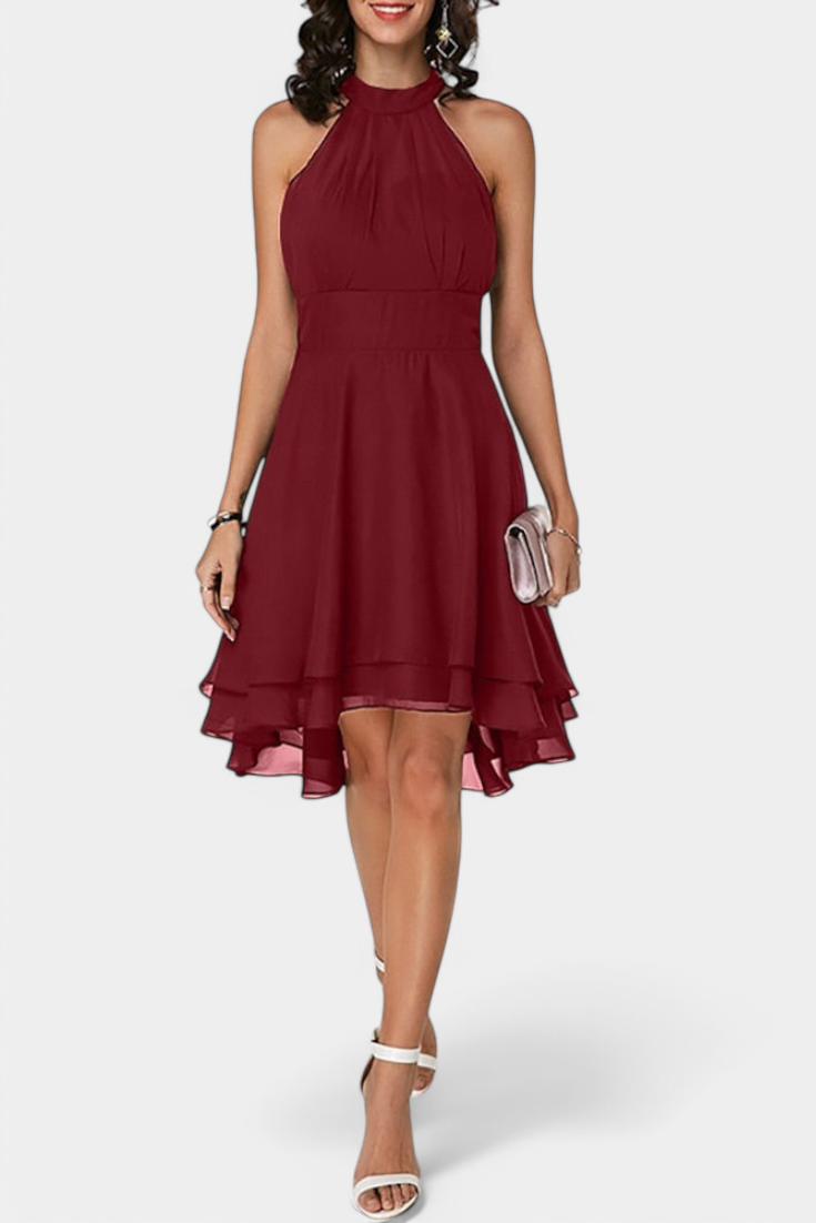 Vestido Anouk de noche con silueta ajustada, resaltando la figura. Elegancia formal para mujer.