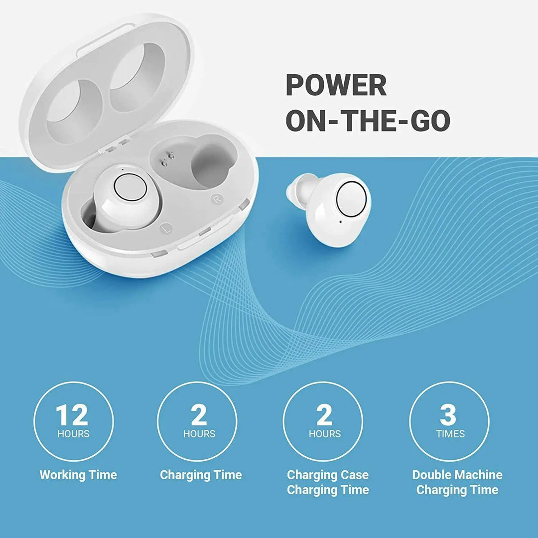 Ayuda auditiva digital Bluetooth. Audífono recargable que mejora la claridad de sonido para una audición superior.