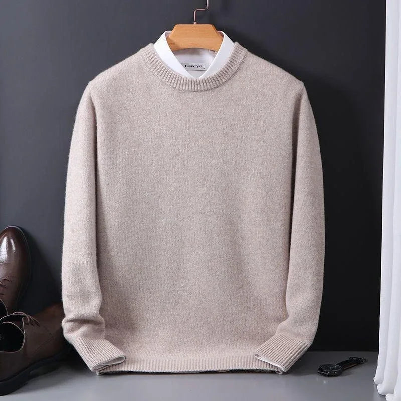 Jersey de punto de invierno para hombre. Confortable y con estilo clásico. Prenda de moda masculina.