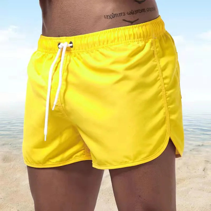 Shorts de baño para hombre, versátiles para natación, surf y uso casual en verano.