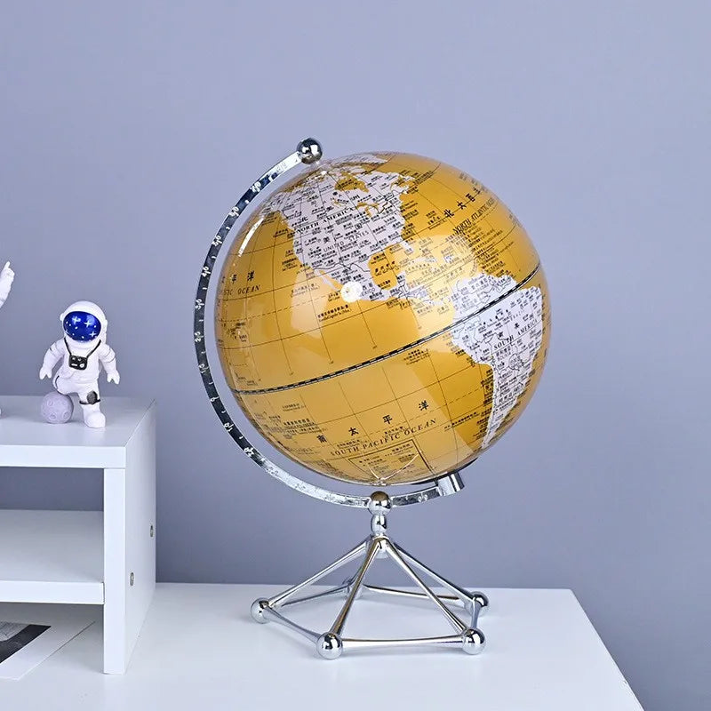 Lámpara decorativa de globo terráqueo con luz LED, perfecta para embellecer cualquier habitación.