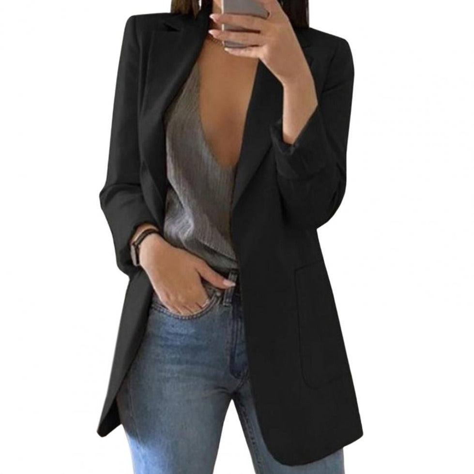 Blazer casual elegante para mujer. Ropa femenina que añade confianza y estilo a cualquier atuendo.