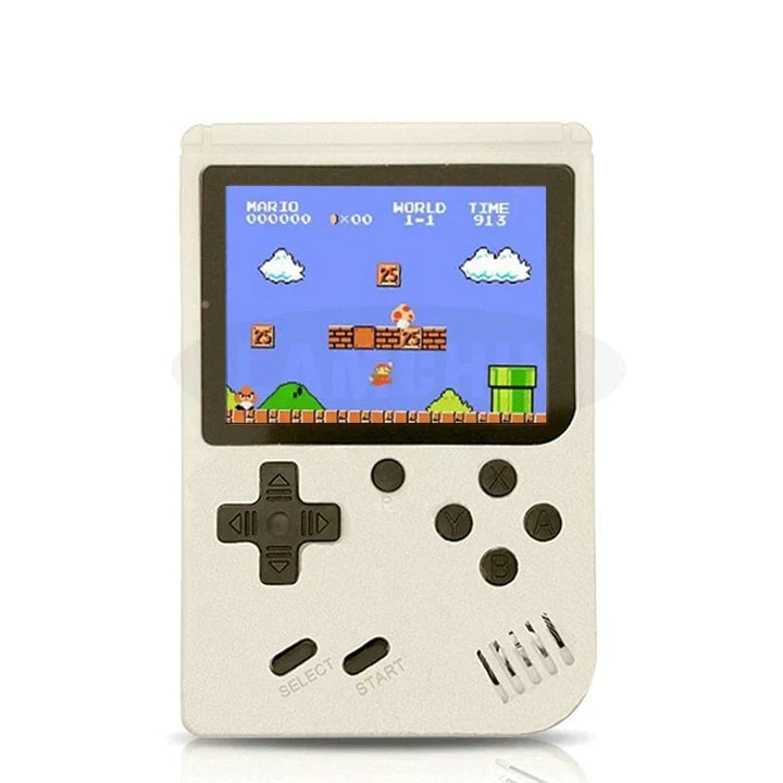 Detalle de los botones y D-pad de la consola retro 400 en 1, control preciso para tus juegos favoritos.