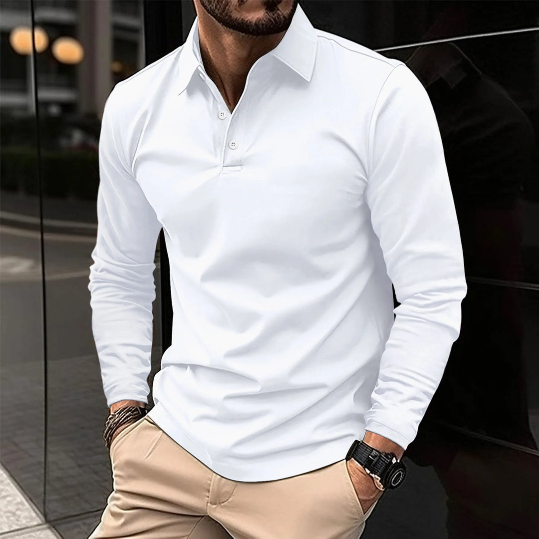 Camisa polo clásica hombre, estilo sofisticado y versátil. Perfecta para moda masculina elegante.
