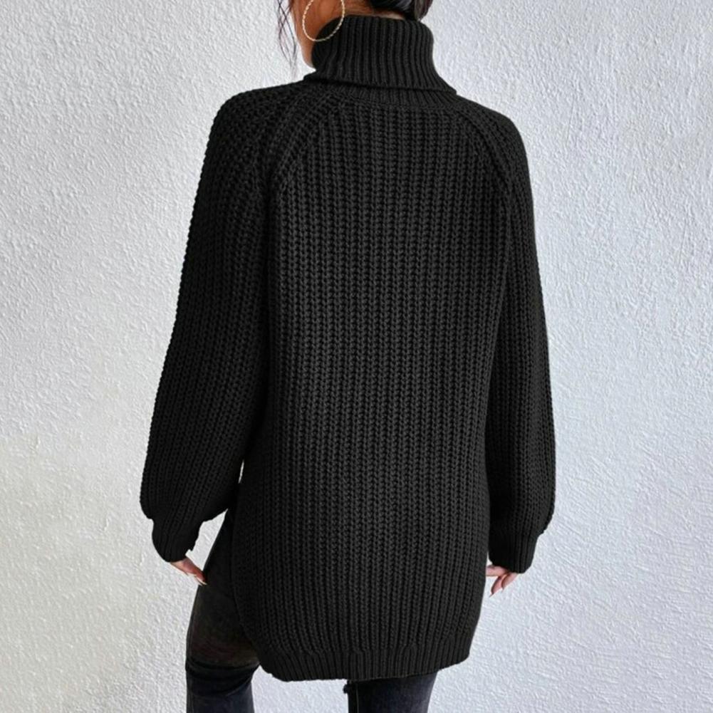 Suéter de cuello alto para mujer, ideal para vestir elegante en ocasiones formales o casuales de otoño/invierno.