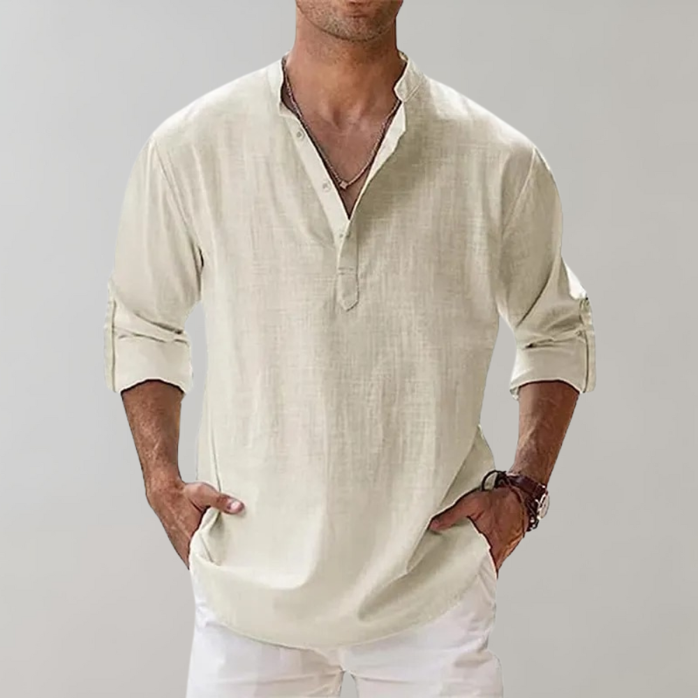 Camisa de hombre estilo oversize, transpirable y cómoda. Perfecta para un look relajado de verano.
