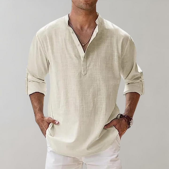 Camisa de hombre estilo oversize, transpirable y cómoda. Perfecta para un look relajado de verano.