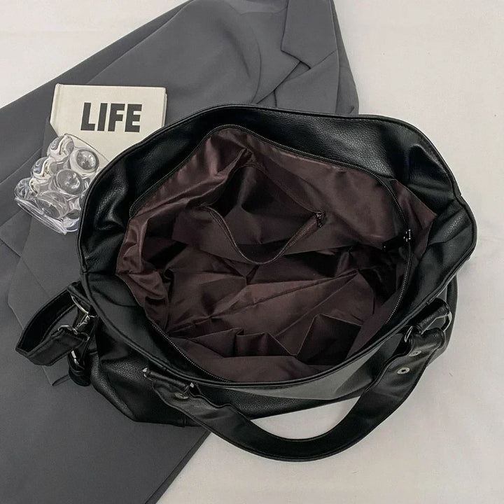 Bolso de hombro para mujer, cuero vegano suave. Gran capacidad, perfecto para el uso diario.