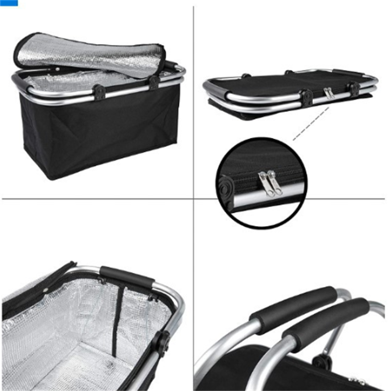 Bolsa nevera portátil plegable, ligera y fácil de llevar para cualquier excursión al aire libre. Refrigeración eficaz.