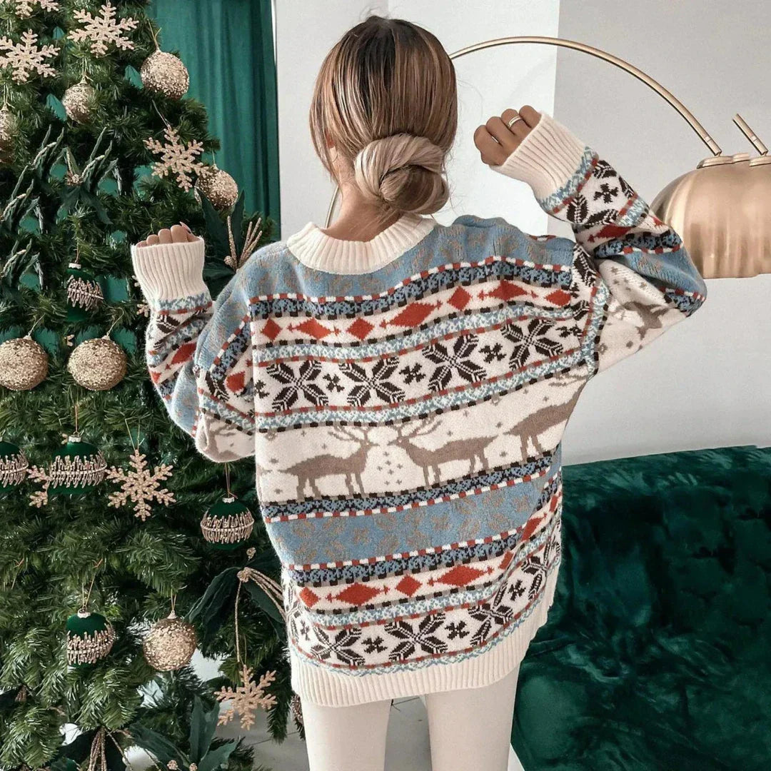 Suéter festivo ELIANNA para mujer, estilo casual y cómodo. Perfecto como regalo de Navidad y para el invierno.