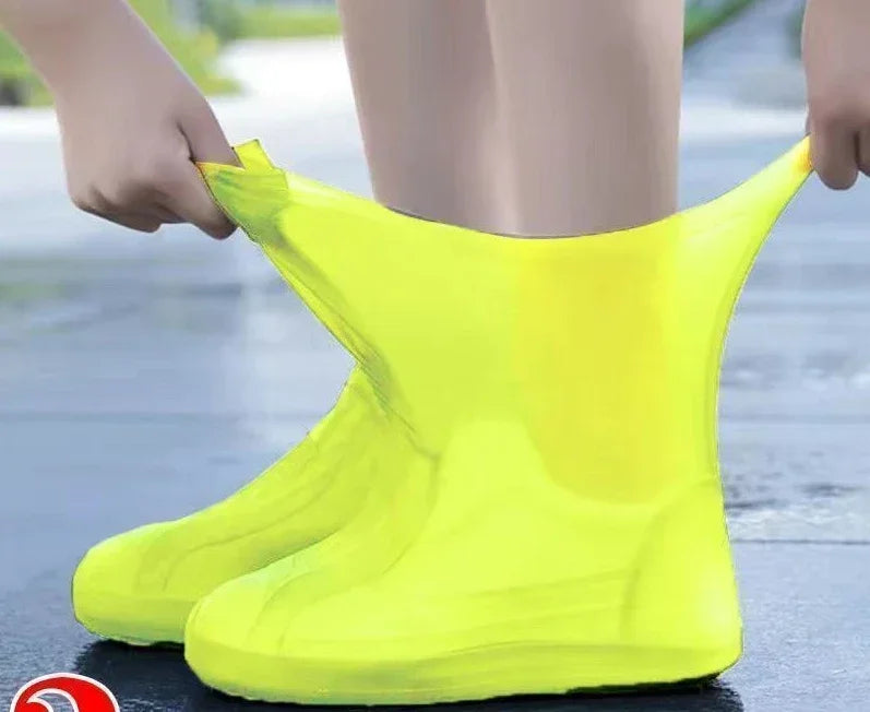 Cubrezapatos de silicona unisex impermeables, protección de calzado para lluvia y actividades al aire libre.