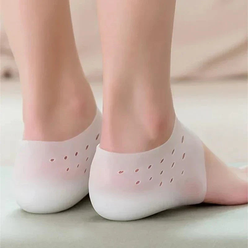 Plantillas invisibles para calzado, elevan la altura cómodamente con silicona premium. Comodidad unisex.