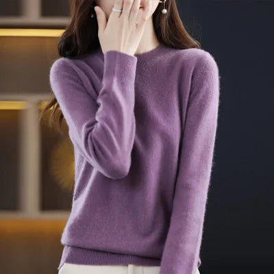 Jersey de otoño para mujer, diseño ceñido y elegante, ideal para un look versátil.