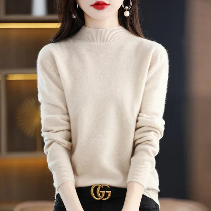 Suéter pullover cómodo para mujer, estilo versátil ideal para invierno.