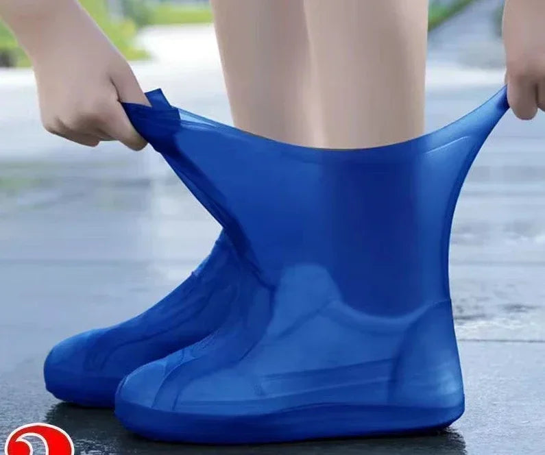 Cubrezapatos de silicona duraderos, impermeables y antideslizantes, perfectos para la lluvia y exteriores.