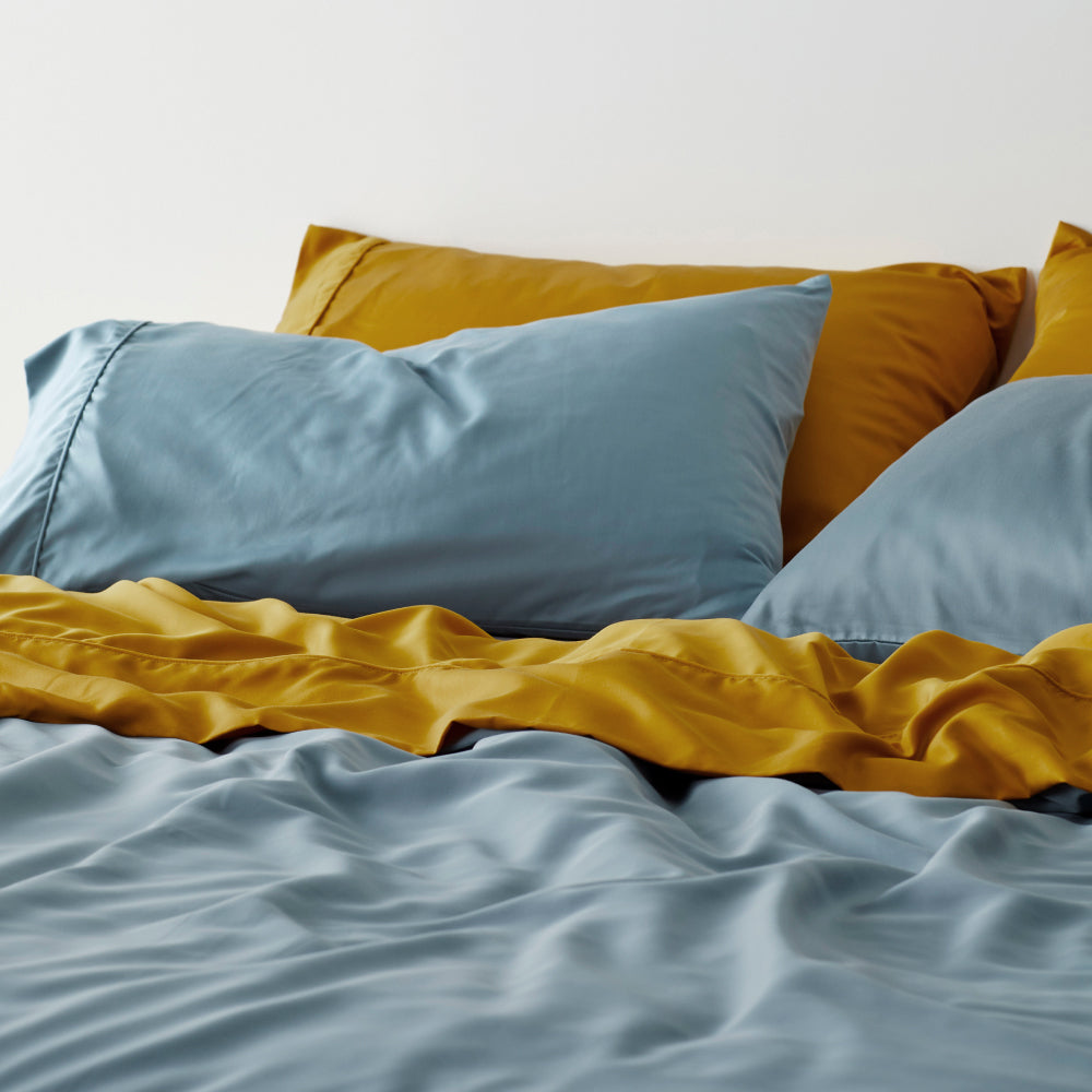 Fundas de almohada hipoalergénicas, satén refrescante de bambú lyocell.