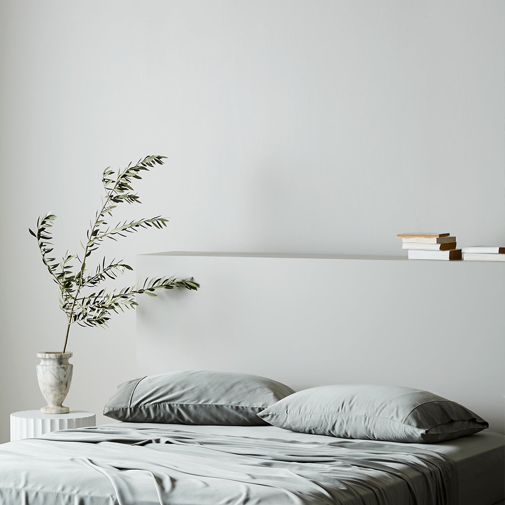 Set de fundas ecológicas de bambú lyocell, satén suave para tu dormitorio.